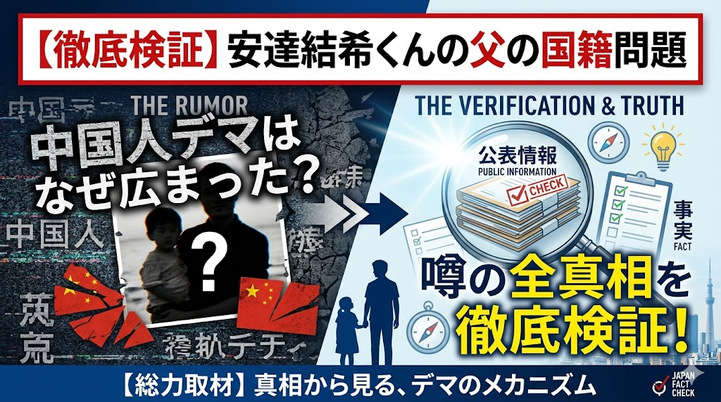 安達結希くん父親の国籍は？中国人デマはなぜ広まった？噂の全真相を徹底検証！